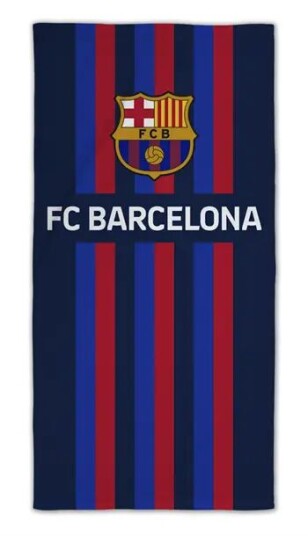 Licens FC Barcelona håndkle - 70x140 cm - FCB-logo og striper - 100 % bomull - Badehåndkle Licens FC Barcelona håndkle - 70x140 cm - FCB-logo og striper - 100 % bomull - Badehåndkle