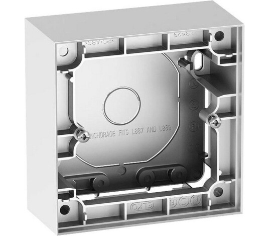 ELKO Plus enkel påveggskappe 40mm Aluminium