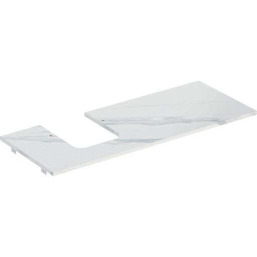 Geberit One benkeplate 119x47,3 cm marmorert hvit Geberit One benkeplate 119x47,3 cm marmorert hvit