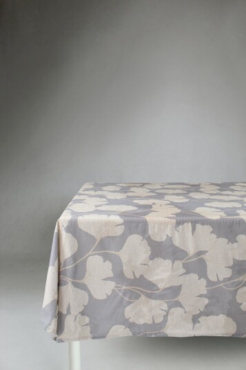 Dukar   Bomullsduk Abril grå/beige Størrelse: 140 x 250 cm