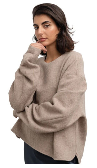 Ahlvar Gallery Kojo Teddy -genser Beige M