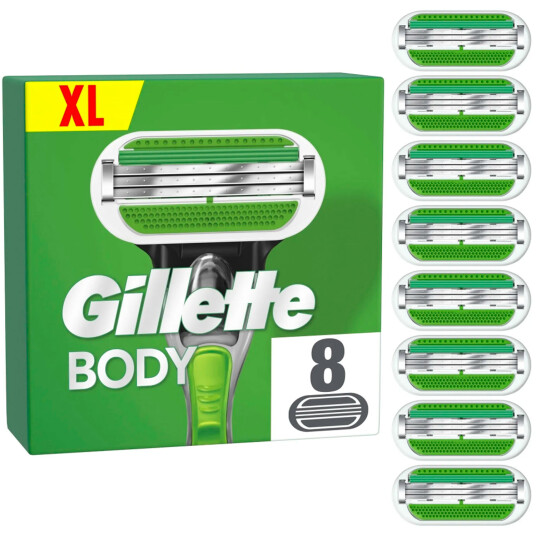 Gillette Barberblader Body 8-pk. Gillette Barberblader Body 8-pk.