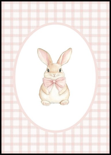 Rabbit Watercolor Plakat Plakat / 100x150cm