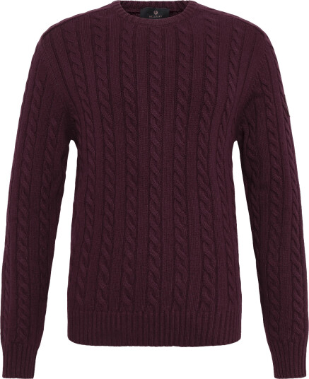 Belstaff Westport Crew Neck Oxblood - Burgundy - L