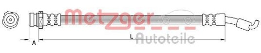 Bremseslange METZGER 4110821