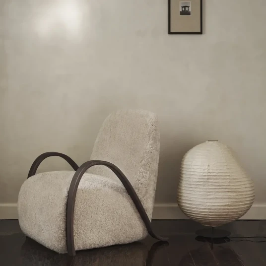 Ferm Living Buur Lenestol Sheepskin   Dark St./Moonlight