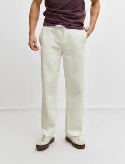 Enkel Studio Sweat Pants   Cream   M