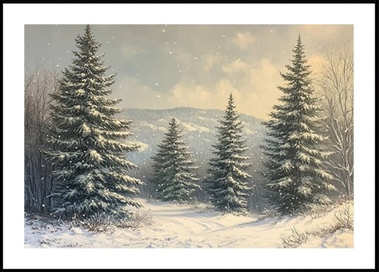 Frosted Horizons Poster Plakat / 50x70cm