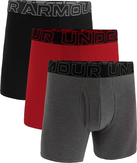 Under Armour Ua Performance Cotton - Solid 6" 3Pk - Multi/patterned - S