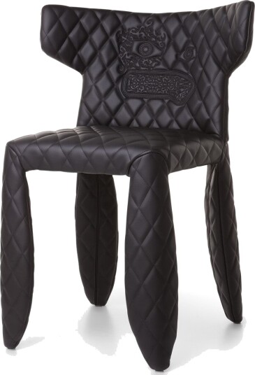 Moooi Monster Original Sort Spisestol med Armlener og Broderi Moooi Monster Original Sort Spisestol med Armlener og Broderi