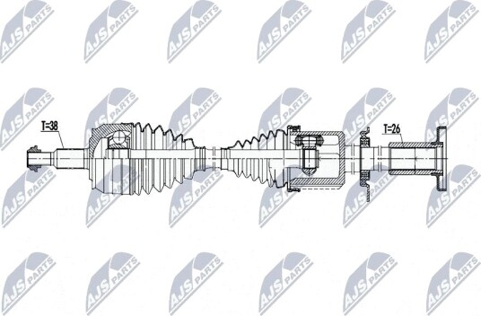 Nty Drivaksel NTY NPW VW 223