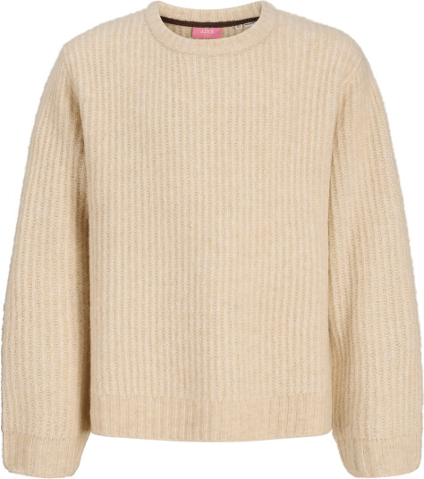 JJXX Kids Jxsigga Diverse Crew Neck Knit Sn Grl Cream 128
