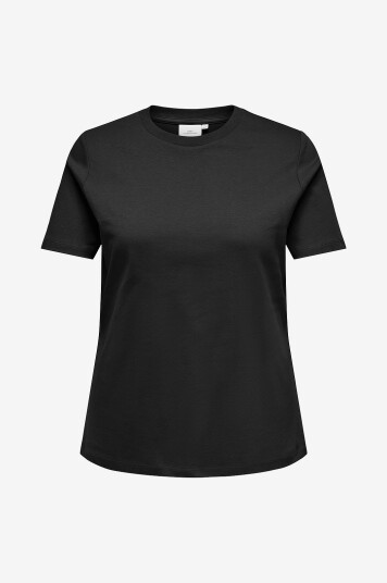 Only Carmakoma T skjorte carJen Life SS Jeans Tee Jrs Svart