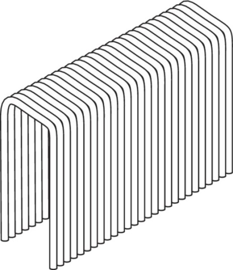 ESSVE H500 Klammer 10,8 mm – 3000-pakning Blankforsinket for Stiftemaskiner