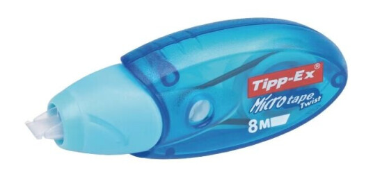 Tipp-Ex Microtape Twist Retterulle 5 mm x 8 m gjennomsiktig blå