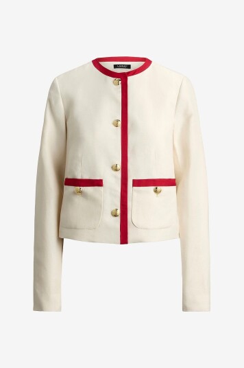 Lauren Ralph Lauren Blazer LT Drapy Linen Hvit