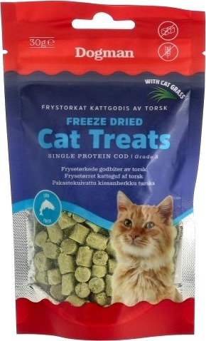 Dogman Freeze Dried Torsk Kattegodbit 30 G Dogman Freeze Dried Torsk Kattegodbit 30 G