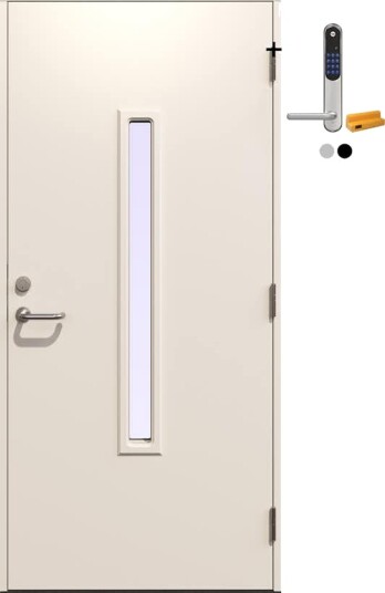 Ytterdør Gilje Herakles med Yale Doorman Classic Home