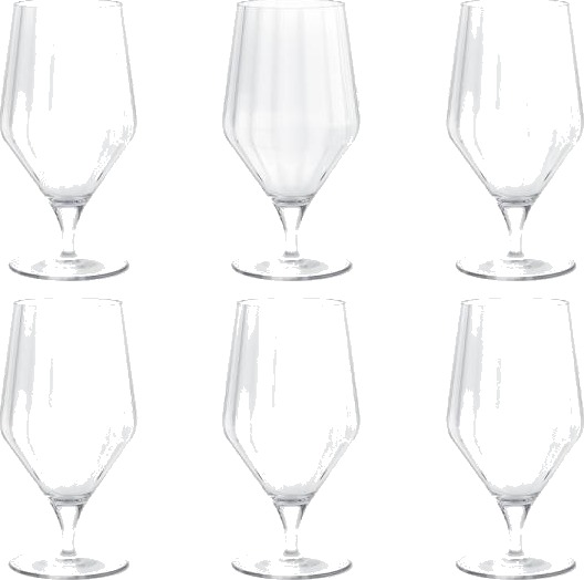Jensen Bernadotte ølglass 52 cl 6-pakning Klar