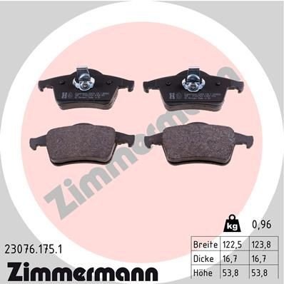 Bremseklosser ZIMMERMANN 23076.175.1