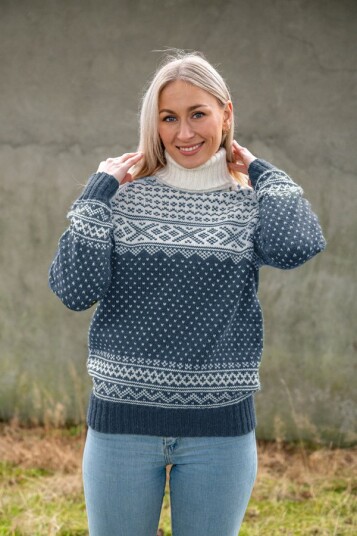 SETESDAL genser unisex gråblå SETESDAL genser unisex gråblå