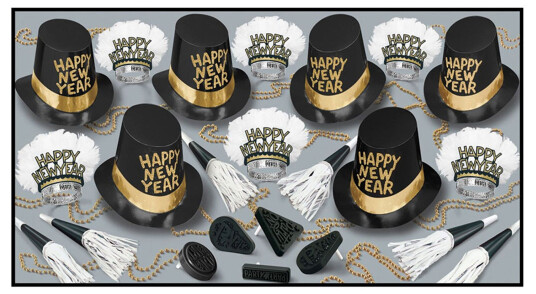 360 Degrees Ltd Nyttårs-kit Happy New Year Gull