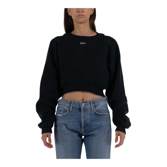 Off White Dame Gensere & Hettegensere Svart S Off White Dame Gensere & Hettegensere Svart S