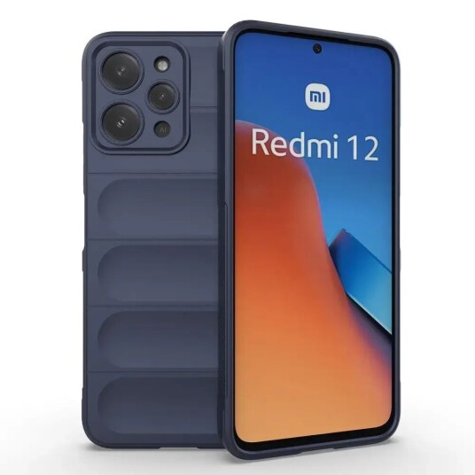 INCOVER Xiaomi Redmi 12 Fleksibelt Plastdeksel - Mørkeblå