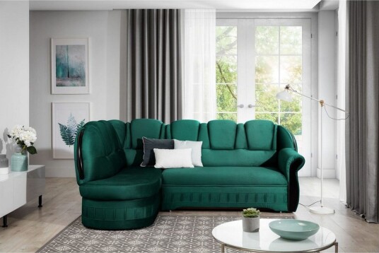 Seksjon Eltap Lord 243x180x112 cm Nube 35 Grønn Venstre