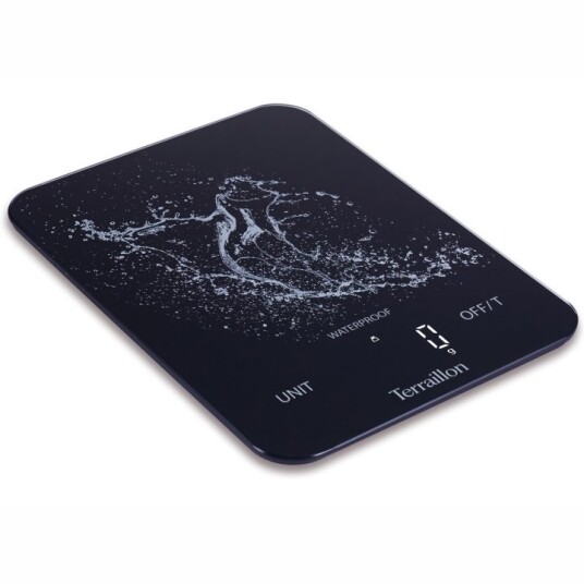 Terraillon Kjøkkenvekt Aqua Resist oppladbar usb-c 8 kg