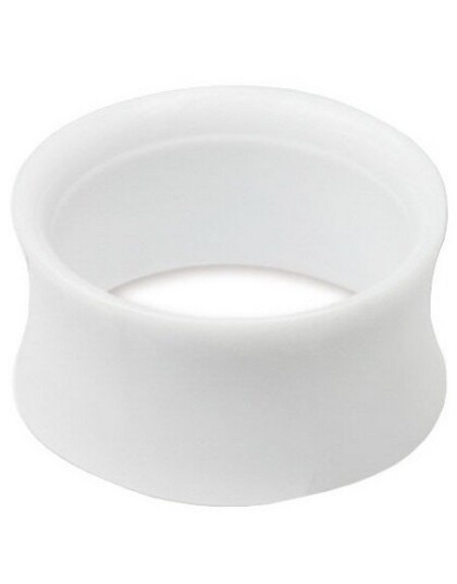 Aab Criminal Hvit Piercing Tunnel Strl 4 mm