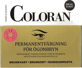 Coloran Permanent Eyebrow Color 1 set Black/Brown