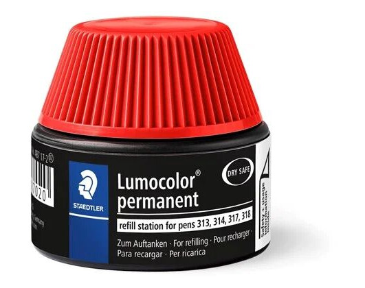Staedtler Refill ink Lumocolor permanent Red 4 pcs.