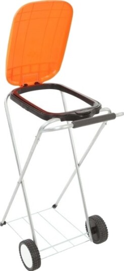 Affaldsstativ Move&Up Orange Galvaniseret Stål 120 L