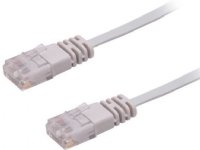 MicroConnect - Nettverkskabel - RJ-45 (hann) til RJ-45 (hann) - 3 m - UTP - CAT 6 - flertrådet, flat - grå
