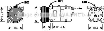 AC kompressor PRASCO CNAK222 AC kompressor PRASCO CNAK222