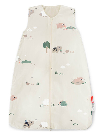 Done by Deer Sleepy Bag Tog 1.0 Tiny Farm Sand 90 Cm - Beige - 90X 52CM
