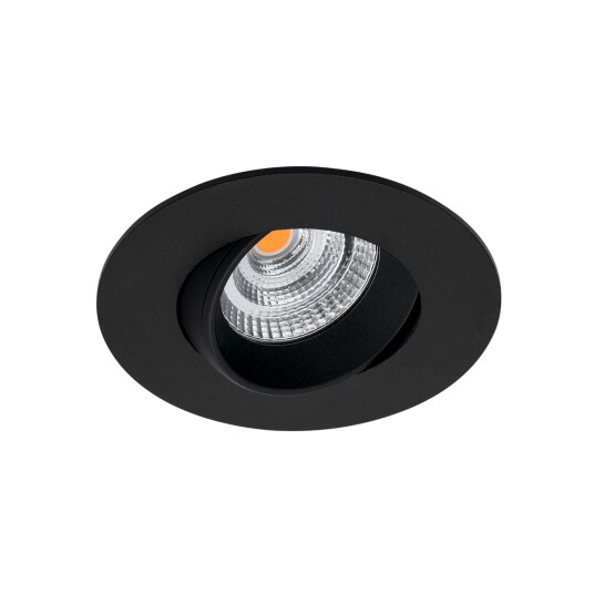 Norlux Icarus lavtbyggende downlight Isosafe 7W RA95 2700K 68-83 mm dimbar - Svart Norlux Icarus lavtbyggende downlight Isosafe 7W RA95 2700K 68-83 mm dimbar - Svart