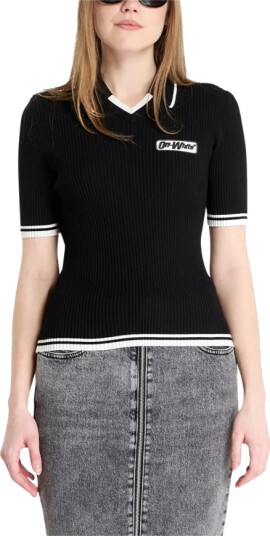 Off White Dame Strikkevarer Svart L,