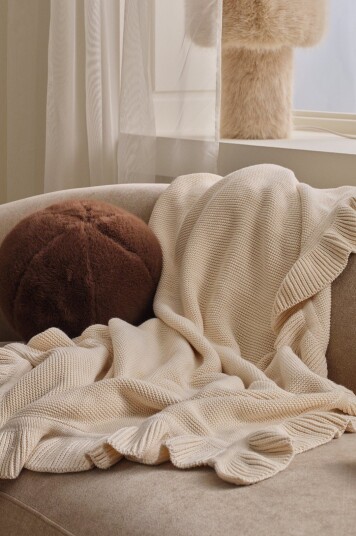 Ellos Home Pledd Aimée Beige
