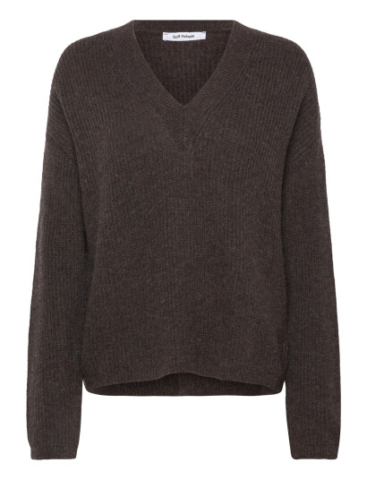 Soft Rebels Srwest V Neck Knit   Brown   S