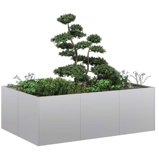 vidaXL Plantekasse 120x80x40 cm galvanisert stål vidaXL Plantekasse 120x80x40 cm galvanisert stål