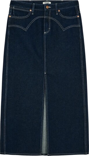 Wrangler Western Midi Skirt Navy 28 x 00