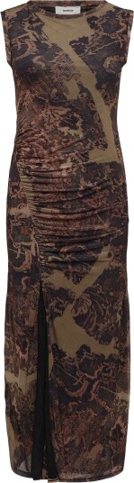 Topshop Tscaisa Mesh Check Tapestrymaxi Jrs Brown XS Topshop Tscaisa Mesh Check Tapestrymaxi Jrs Brown XS