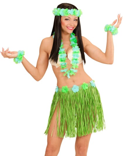Kahului Hawaii Kostyme Sett 5 Deler Kahului Hawaii Kostyme Sett 5 Deler