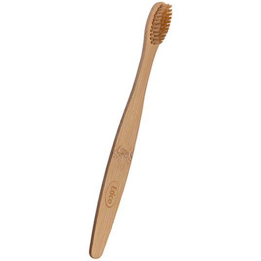 Bambus tannbørste Etico Adult Easy BEIGE BØRSTEHÅR