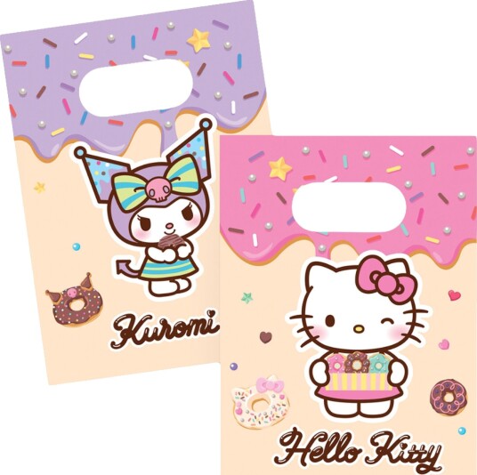 Festposer Hello Kitty & Kuromi - 4-pakning