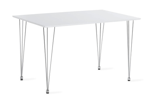 Scandinavian Choice Kranstull Spisebord 120 cm + 4 stk Naira stol grå med eikeben Hvit/Grå