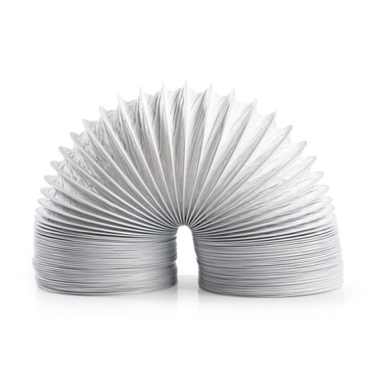 Nedis Air Outlet Hose PVC | 100 mm | 6.00 m | Egnet for: Air Ventilation / Tumble Dryers | Hvit