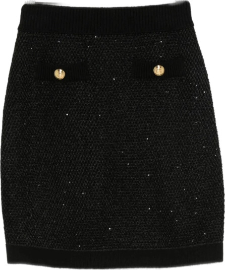 Elisabetta Franchi Dame Skjørt Svart L, Elisabetta Franchi Dame Skjørt Svart L,